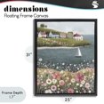 thumbnail image 4 of Stupell Industries Rustic Lodge Pink Meadow & Sailboats Black Floating Frame Canvas Art, 25 x 31, by Riley B, 4 of 8