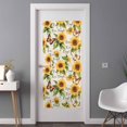 thumbnail image 2 of Sunflower Window Privacy Film, Summer Botanical Vintage Spring Floral Butterfly Static Cling UV Sun Blocking Heat Control Window Tint, Non-Adhesive One Way Windows Privacy Cover 35.4''x78.7'', 2 of 7