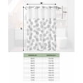 thumbnail image 6 of No Hook Shower Curtain with Snap in Liner, Summer Sliver Pineapple White Texture Hotel Shower Curtains for Bathroom, Washable Shower Curtain Liner Set with Mesh Top Window, 72"x72", 6 of 6