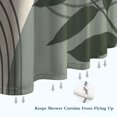 thumbnail image 6 of Green Boho Geometric and Plant Pattern Shower Curtain 84"x72" ,Bathroom Decorative Shower Curtains Set with 12 Hooks,Modern Waterproof Washable Shower Curtain, 6 of 6