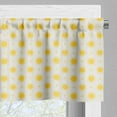 thumbnail image 3 of Ambesonne Geometric Valance Pack of 2, Summer Sun Motif, 54"X12", Yellow White, 3 of 5