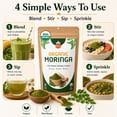 thumbnail image 6 of SPICY ORGANIC Moringa Powder (Moringa Oleifera) - 100% USDA Organic- Non- GMO Moringa Leaves Powder. Perfect for Use in Smoothies, Oatmeal, Tea, and a Myriad of Other Culinary Creations - 16 Oz., 6 of 9