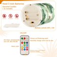thumbnail image 4 of Crocodile Rainbow Cloud Pattern Flameless LED Candle Set with Remote, Battery Operated Color Changing Pillar Candles, Set of 2, 4 of 7