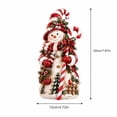 thumbnail image 3 of Christmas Snowman Figurine, Holiday Tabletop Centerpiece Decor, Winter Rustic Statue with Candy Cane, Cardinal Bird and Pine Accents for Mantel and Shelf, 3 of 7