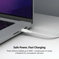 thumbnail image 2 of Belkin BoostCharge Braided USB-C to USB-C (2M/6.6ft) Fast Charging Cable 100W Power Delivery USB-IF for iPhone 16 Series, MacBook, iPad, Galaxy S25 Series, Pixel, Nintendo Switch 2 & More - White, 2 of 8