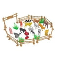 thumbnail image 1 of EIMELI 15pcs Educational Simulated Farm Animals  Model Toy For Kids Children, 1 of 6