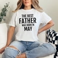thumbnail image 2 of The Best Father Born In May, White Comfort Colors T-Shirt, 2XL, 2 of 3