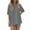 Gray, variant on Bovxnpu Summer Casual Outfits For Women, 2 Piece Lounge Sets, Women's Summer Solid Color Round Neck Five Quarter Sleeved Top+shorts Pants Two-piece Set L