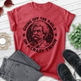 thumbnail image 2 of Off The Rails On A Crazy Twain T-shirt, Unisex Women's Men's Funny Mark Twain Pop Culture Gift, Heather Red, X-Large, 2 of 6