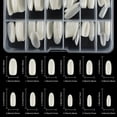 thumbnail image 2 of White Oval Acrylic Nail Tips 12 Size for Acrylic Nature Nail Tools Natural Nails Tips Square Long Gel Tips Professional Gel Nail Extension Manicure Salon At Home, 2 of 5