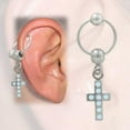 thumbnail image 1 of Cartilage - Conception de Croix Tragus avec des Bijoux (16G-3/8 In-10mm), 1 of 1