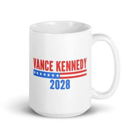 

Vance Kennedy 2028 White Glossy Mug Vance for President 2028 Election (15 oz)