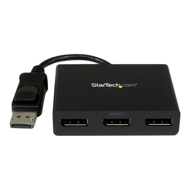 StarTech.com 3-Port Multi Monitor Adapter, DisplayPort 1.2 MST Hub, Dual 4K 30Hz & 1x 1080p, Video Splitter for Extended Desktop Mode on Windows PCs Only, DP to 3x DP Monitors MST Hub M/n : SV231DPU34K, SVA5N3NEUA (MSTDP123DP) - Transport Multi-Flux - Séparateur Vidéo - Bureau - AC 100/230 V - pour