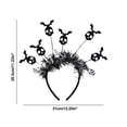 thumbnail image 3 of Xihbxyly Diadema para Fiesta de Halloween, Accesorio para Disfraz Festivo, Diseño Multicolor, Material Abs Cómodo, Ajuste Ajustable, Ideal para Eventos de Terror, Fiestas de Cosplay, Tamaño 28 X 27 C, 3 of 6