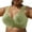 Green, variant on LZHGirlshop Bras for Older Women, 2024 No Underwire Summer Breathable Front Closure Bras for Women Push Up Bras3PC Purple50