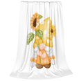 thumbnail image 2 of Pofeuu Sunflower Gnomes 3 Print Ultra-Soft Micro Fleece Blanket,for Bed Or Sofa,All Season Throw Blankets Flannel Blanket-40"x30", 2 of 7