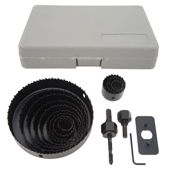 <p>Hole Saw Kit, High Efficiency Durable Stable Working 16Pcs Multipurpose Hole Saw Drill Bit Various Specification For Replacement</p>