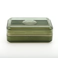 thumbnail image 3 of Unique Bargains 1 Pc Waterproof Soap Holder Double Layer with Cover Green Soap Holder for Bathroom 5.35"x3.54"x2.01", 3 of 6