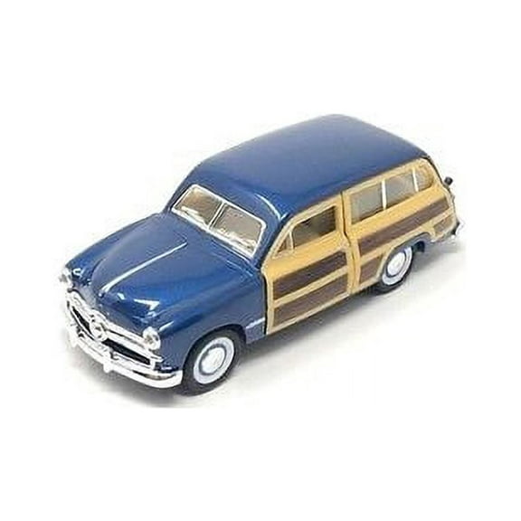 Kinsmart 5" 1949 Ford Woody Wagon Diecast Model Toy Car 1:40 Blue