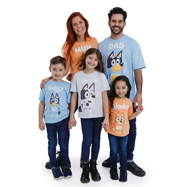 Camiseta Bluey Little Boys Graphic 6 años de manga corta