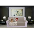 thumbnail image 2 of Mocassi Reversible Sofa Slipcover Water Resistant Furniture Protector Pet Couch Covers Smart Leaf Sofa, Cream, 2 of 3