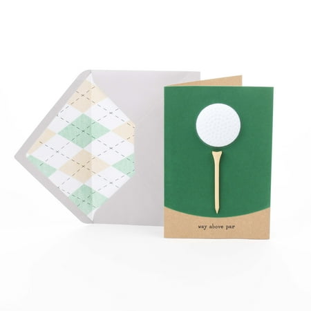- Hallmark Signature Birthday Card (Golf Ball and Tee)