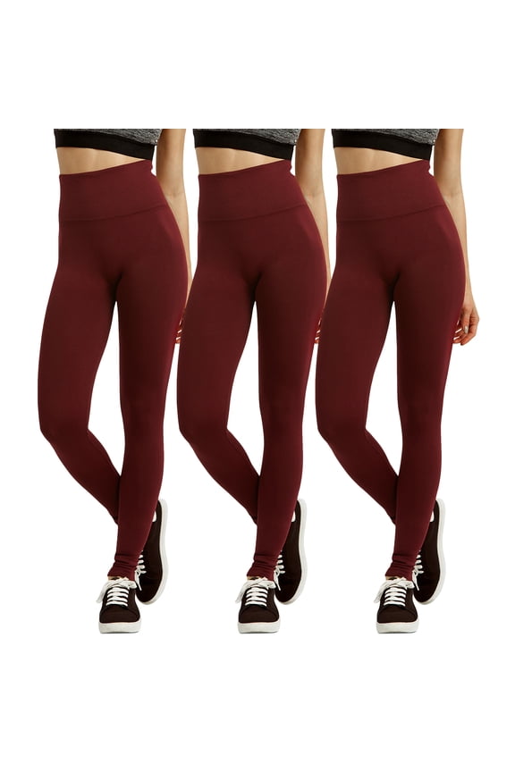Women's & Plus One Size Seamless High Waist Extra-Wide Banded Ankle Length Leggings