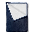 thumbnail image 2 of Galaxy Soft Flannel Fleece Throw Blanket, Moon and Stars in Midnight Sky Starry Night with Clouds Milky Way Art, Cozy Plush for Indoor and Outdoor Use, 50" x 60", Grey Dark Blue, by Ambesonne, 2 of 5