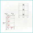 thumbnail image 4 of Space-Saving Black Modern Corner Shelf with 3 Open Shelves for Small Living Rooms, Bedrooms & Offices, 4 of 7