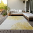 thumbnail image 6 of Addison Rugs Chantille Indoor/Outdoor Transitional Circles Gold Washable Rectangle Rug, 9' x 12', 6 of 6
