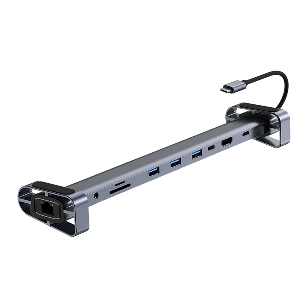 Tizuqe Multifunctional Aluminum Computer Stand 10 Port Type C Laptop Stand Foldable
