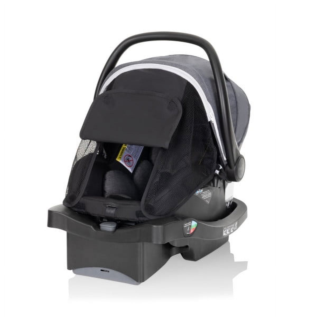 Evenflo Pivot Vizor Travel System with LiteMax Infant Car Seat (Chasse Black), Unisex - image 4 of 20