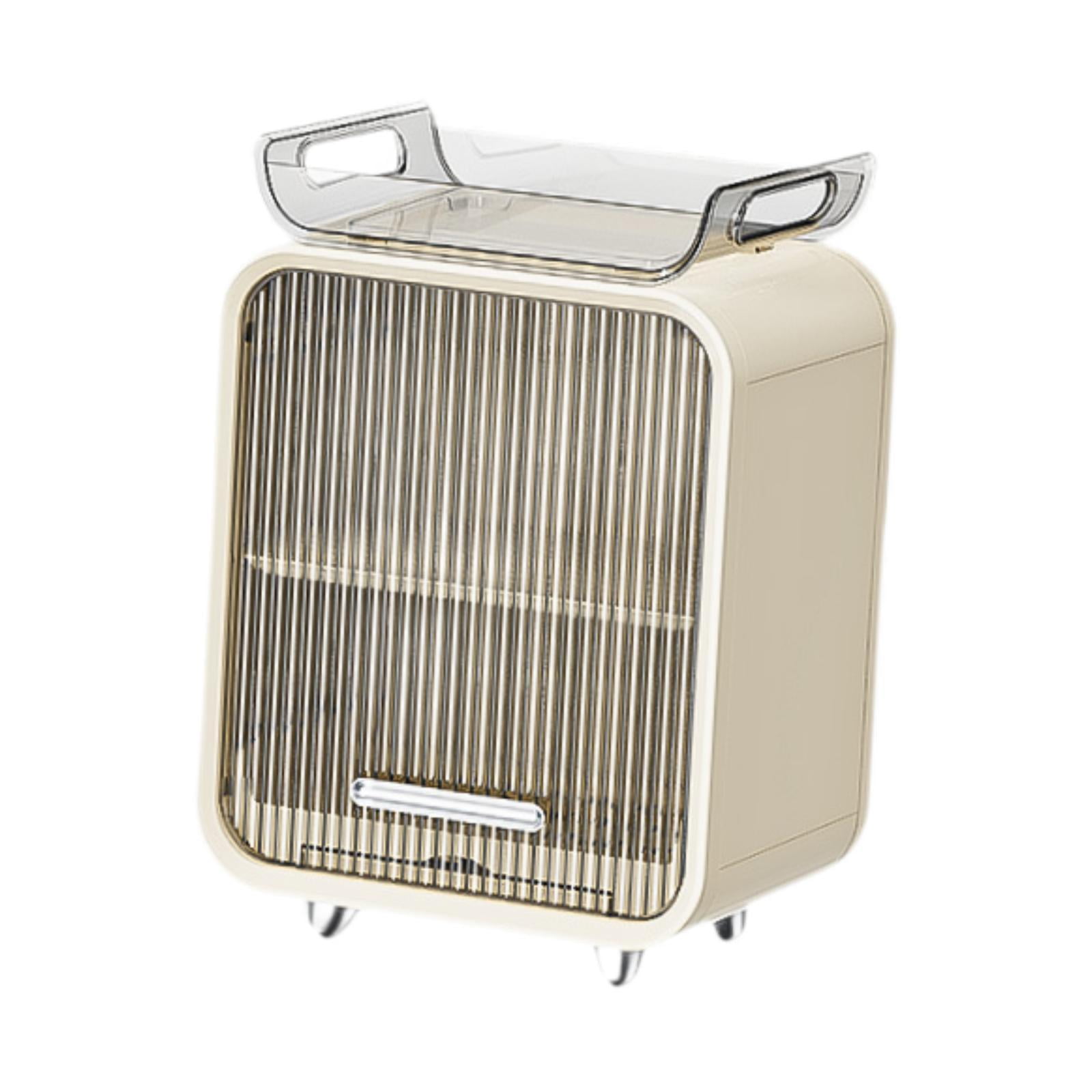 TISHITA Storage Bottle Storage Rack Removable Drain Tray Portable with Door Organizer Drying Rack for Bedroom Beige Tall