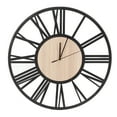 thumbnail image 4 of Reloj de pared decorativo grande, reloj de pared, reloj de pared único de madera, reloj de pared grande, diseño fácil de usar, 4 of 14