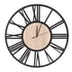 thumbnail image 4 of Reloj de pared decorativo grande, reloj de pared, reloj de pared único de madera, reloj de pared grande, diseño fácil de usar, 4 of 14