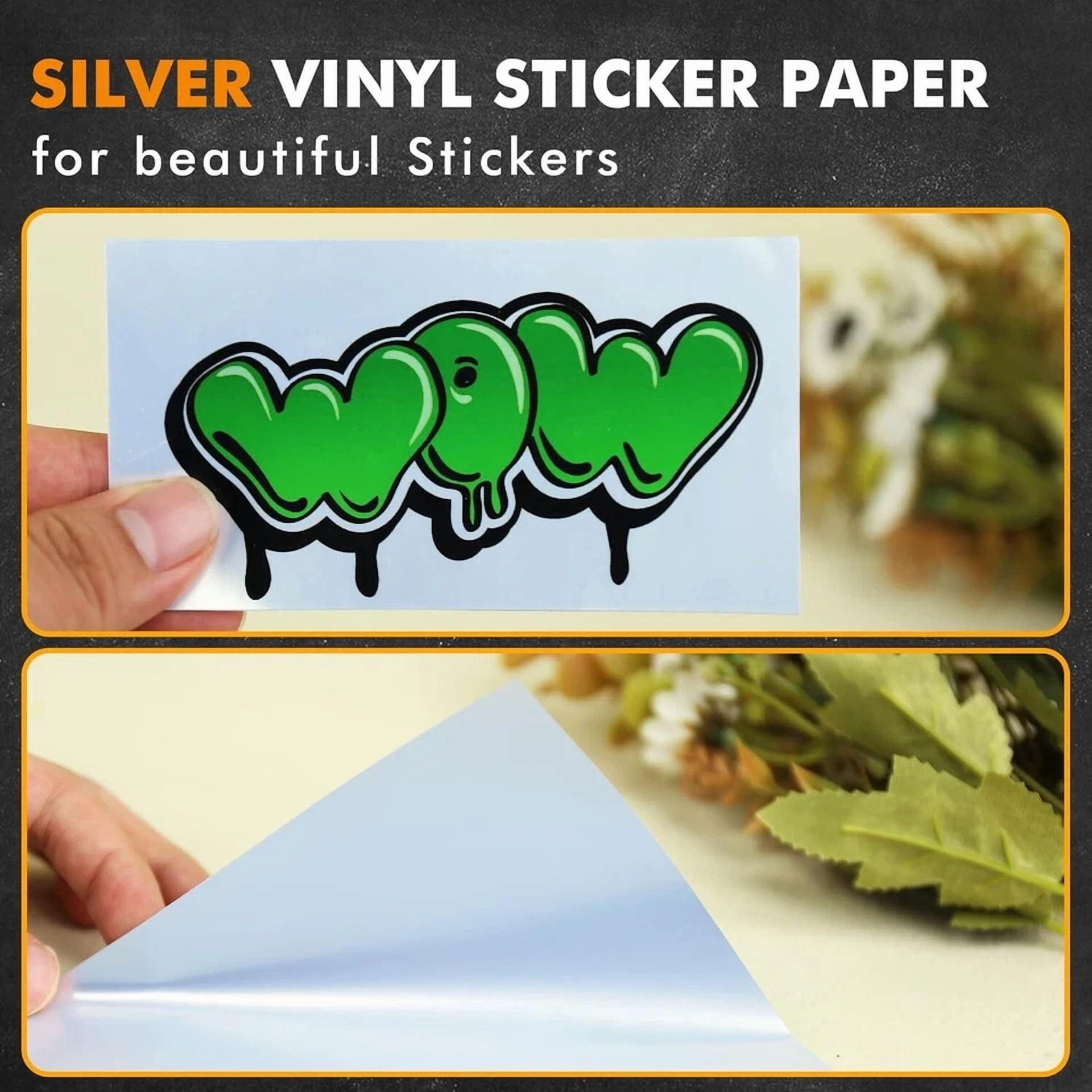 BUTTERFLY- Koala Printable Vinyl Sticker Paper Inkjet Printer Matt Silver Waterproof 8.5X11