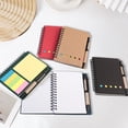 thumbnail image 5 of Lined Pocket Notebook With Pen And Sticky Tabs, Small Notepad With Divider Index Flags, Portable Writing Journal For Work And Business (Multicolor ,13*11), 5 of 9
