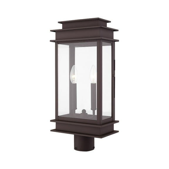Livex Lighting Princeton 2 Light Outdoor Post Lantern