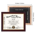 thumbnail image 3 of GraduationMall Cherry Diploma Certificate Frame with Gold Trim Tempered Glass 8.5 x 11, 3 of 7