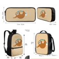 thumbnail image 5 of KUIFORTI Sloth Rainbow Pencil Case Satchel School Bag Large Capacity Lunch Case Tote Bag Backpack Pouch with Zipper Pocket, 5 of 7