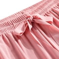 thumbnail image 6 of Womens Summer Pajamas 2 Piece Lounge Outfits Casual Crewneck Short Sleeve Tops and Wide Leg Pants Sets Sleepwear Pink, 6 of 6