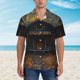 thumbnail image 2 of Balery Rustic Cabin Autumn Forest Camisas hawaianas de manga corta para hombre, camisas playeras de corte holgado, camisas de vacaciones con botones,Medium, 2 of 7