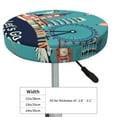 thumbnail image 2 of Goofa Let's go Travel Printed Stool Covers Round, Waterproof Round Bar Stool Covers Anti-Slip Round Bar Stool Seat Cover with Elastic Bands Durable -12 inch, 2 of 7