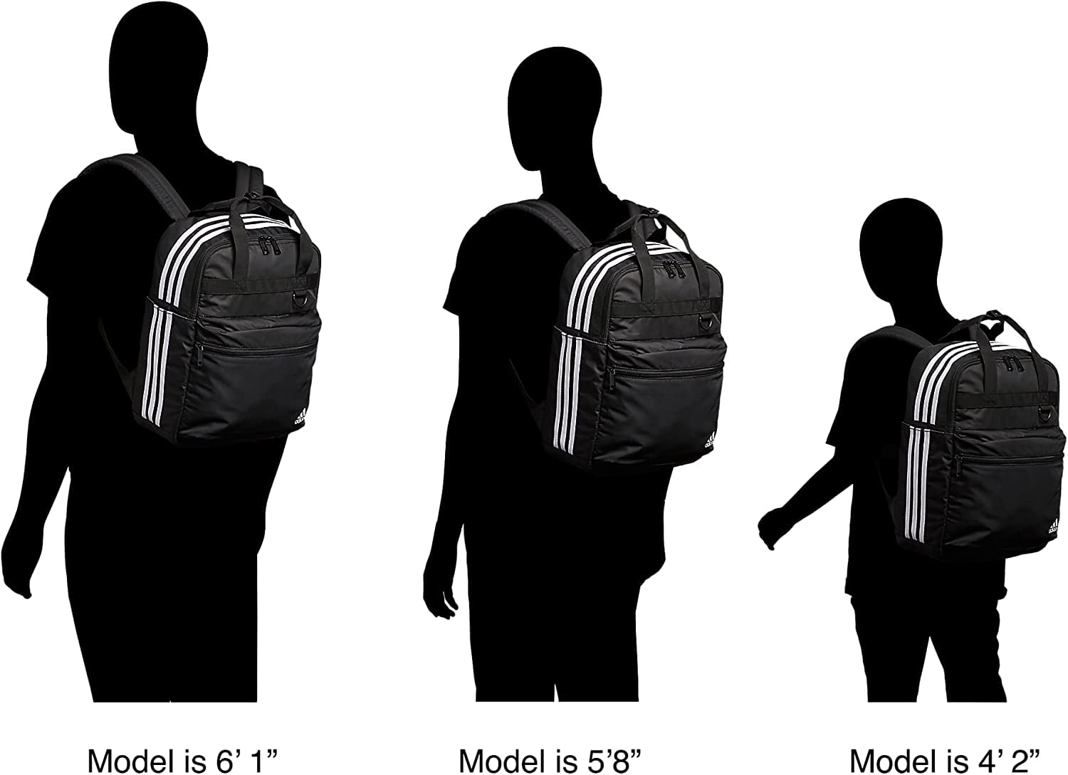 Adidas School Bookbag, League Three Stripe 2 Backpack, Black/White, One  Size - Walmart.com