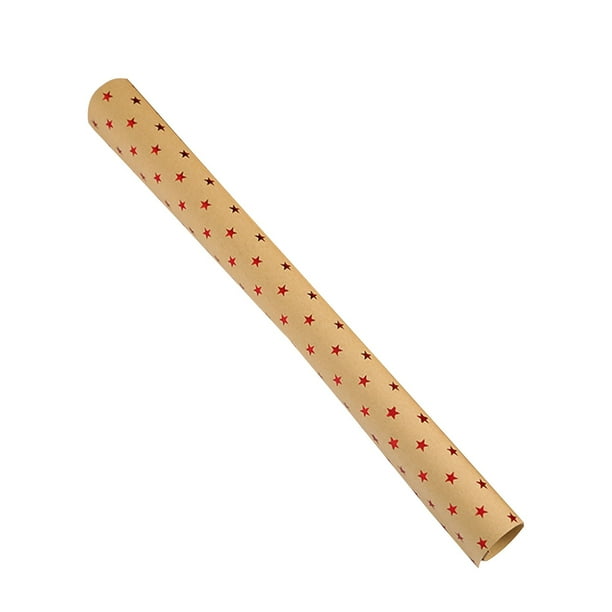 Veki Christmas Gift Wrapping Paper Kraft Paper Stamping Wrapping Paper ...