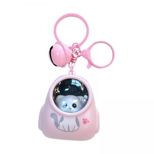 Llavero de gato,Llavero Llavero Colgante Llavero Accesorios,gatito Mochila Llavero Llaves de coche Colgante Niñas,Llavero de luz nocturna Charm Bag Charm Llavero Charm,Llave de atmósfera