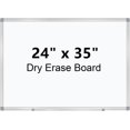 thumbnail image 1 of 24 x 35 Inches Magnetic Whiteboard, Dry Erase Board Easy Wipe with Silver Aluminum Frame for Home Office School, Fix or Hang on the Wall, 1 of 5