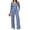 C-Blue, variant on Two Piece Sets for Women Fall Long Sleeve Ruched Tops and Wide Leg Pants Outfits Ladies Fashion Casual Lounge Sets
