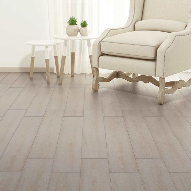 vidaXL Planches de Plancher en PVC Auto-Adhésives 5,02m2 2mm Chêne Blanc Classique