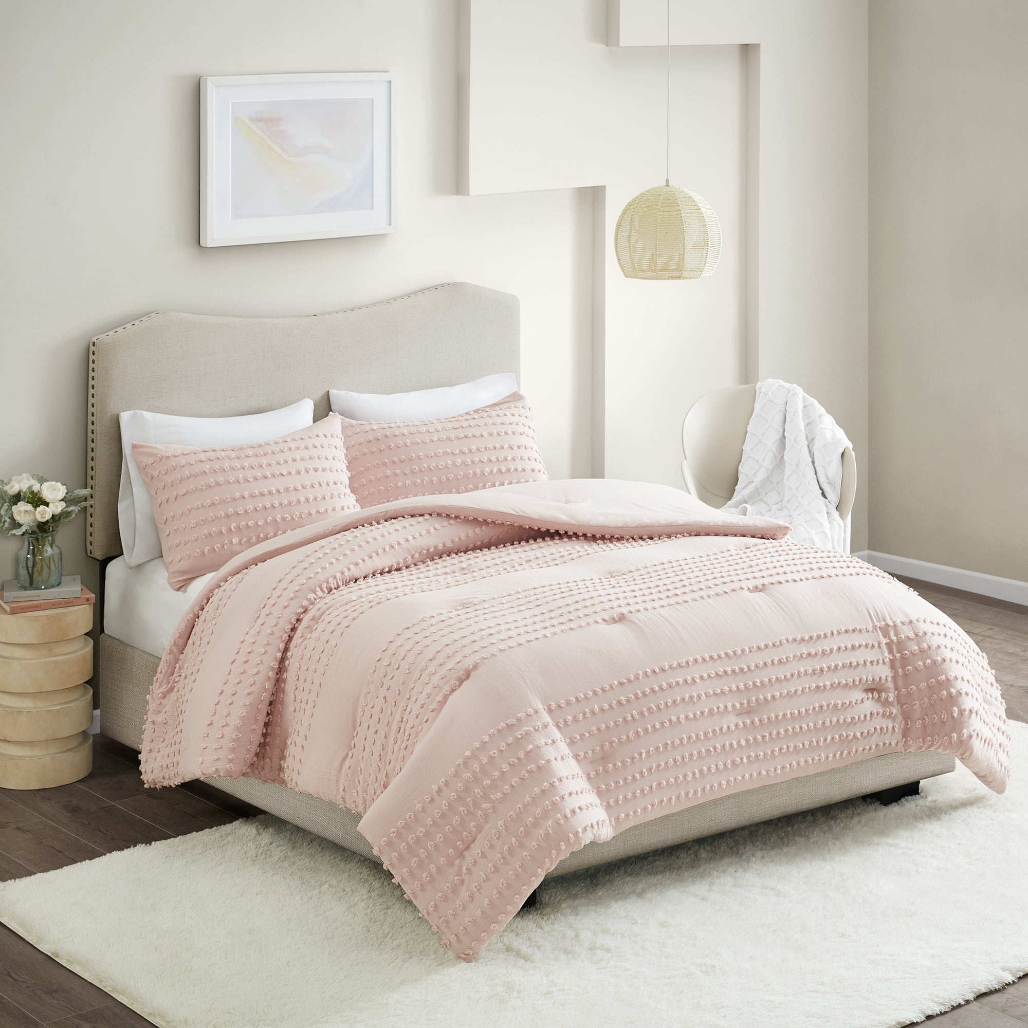 Comfort Spaces Phillips Cotton Jacquard Comforter Set, Twin/Twin XL